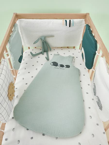 Vertbaudet - Gigoteuse en gaze de coton bio* LOVELY NATURE vert