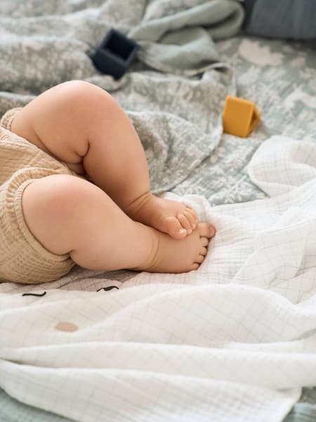 Vertbaudet - Lot de 3 langes en gaze de coton DANS LES BOIS multicolore