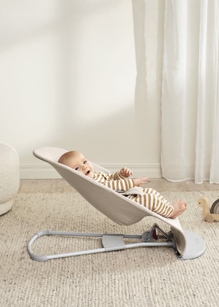 BabyBjörn - Transat Bliss - Beige clair / Tissé chiné / Gris clair