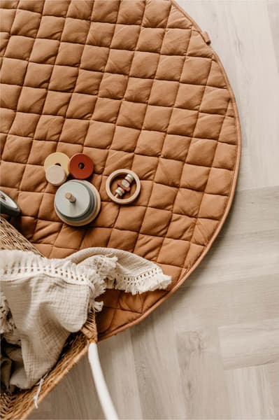 Play&Go - Sac à Jouets et Tapis de Jeux Coton Bio - Tawny Brown