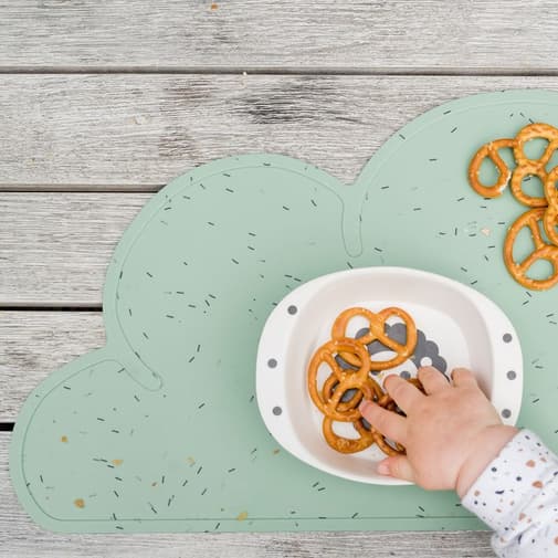 Kindsgut - Set de table nuage pistache confettis