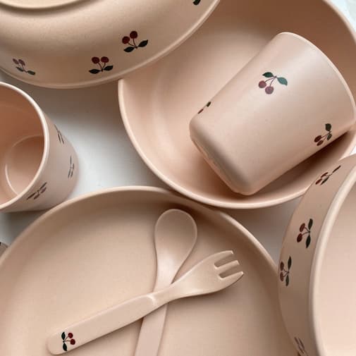 Konges Slojd - Coffret repas Cherry (4 pièces)