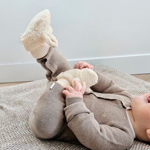 BAMBAM - Chaussons bébé lapin (0-1 mois)