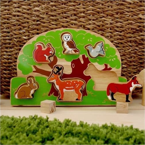 Lanka Fair Trade - Puzzle à forme - animaux de la campagne