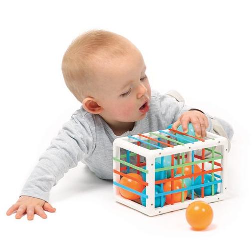 Ludi - Cube de manipulation avec balles - Multicolore