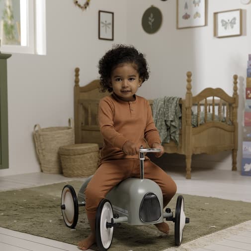 Little Dutch - Porteur voiture Rétro Roller Olive