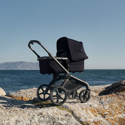 Bugaboo - Poussette Citadine Fox5 Renew Complète Châssis Noir - Noir Prestige