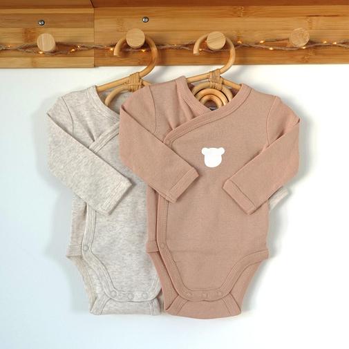 Trois Kilos Sept - Lot de 2 bodies Ourson (1 mois)