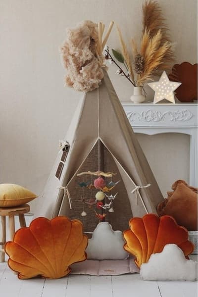 Moi Mili - Tente tipi beige lin naturel