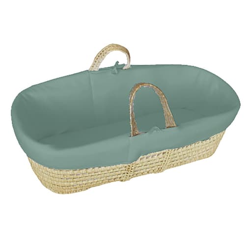 Premiers Moments - Couffin bébé avec Matelas, Habillage en Velours - Coton Bio - Forêt