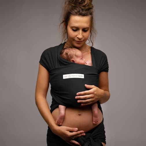 Love Radius - Echarpe de portage BASIC Presque Noir | Love Radius ® | Echarpe porte bébé