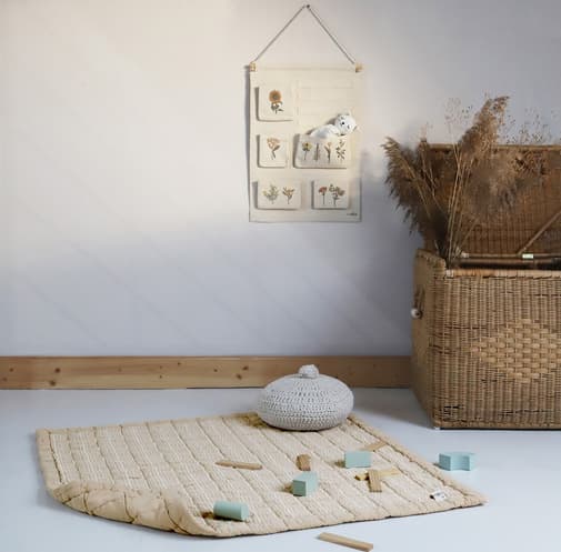 Nattiot - Tapis de jeu baby relax mat Anna caramel S (87 x 100 cm)