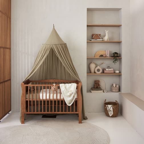 Jollein - Ciel de lit vintage Olive Green (245 cm)