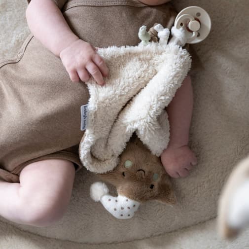 Baby's Only - Doudou attache sucette Heaven Clay-Warm Linen