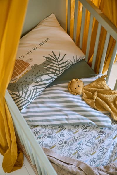 Vertbaudet - Housse de couette bébé TREK blanc imprimé