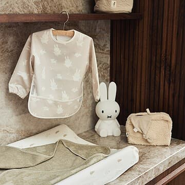 Jollein - Bavoir à Manches Happy Miffy - Nougat