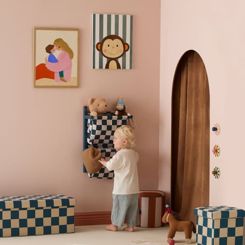 Kid's Concept - Rangement mural Carreaux Bleu
