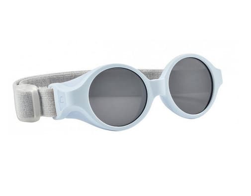 Béaba - Lunettes de Soleil à Bandeau Elastique 0-9 mois - Bleu Miroir - Bleu