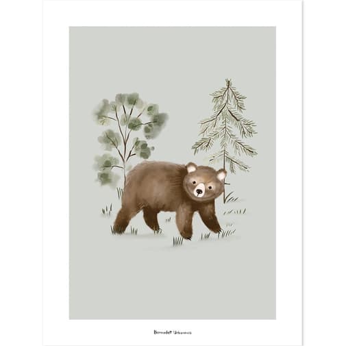 Lilipinso - Affiche ours Little Bear (30 x 40 cm)