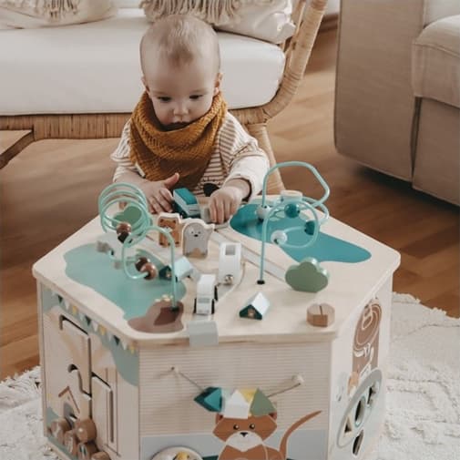 Small Foot Company - Cube de motricité xxl animaux domestiqu