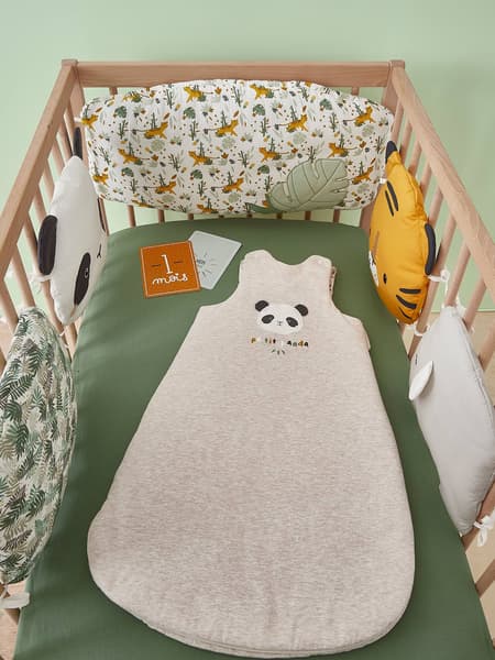 Vertbaudet - Gigoteuse Panda HANOÏ beige chiné