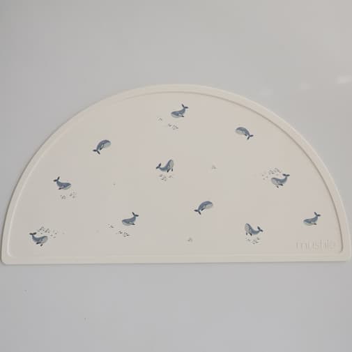 Mushie - Set de table en silicone Baleine