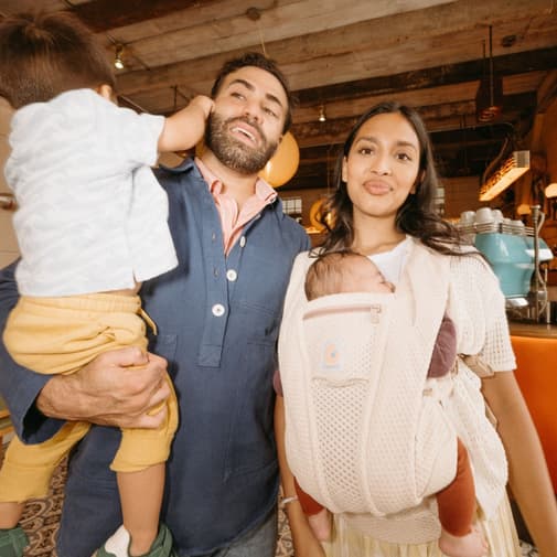 Ergobaby - Porte-bébé Omni Deluxe Mesh Natural Beige