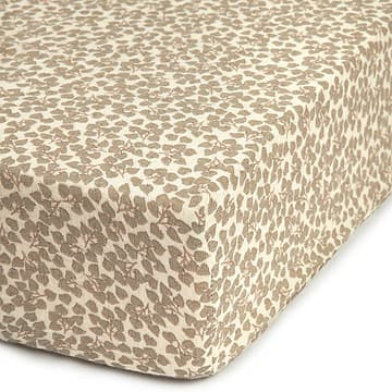 Nobodinoz - Drap housse bébé en gaze de coton (70 x 140 cm) Light Green Yumiko