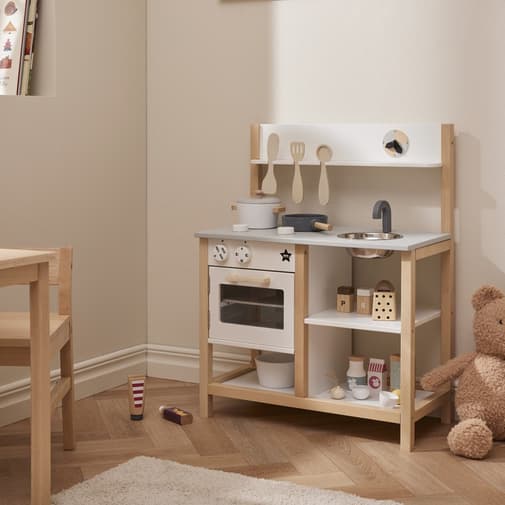 Kid's Concept - Cuisine en bois blanche