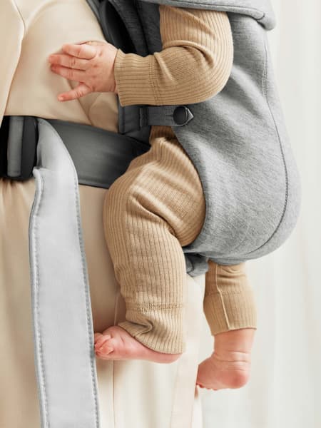 BabyBjörn - Porte-bébé Mini - Gris clair / Jersey 3D