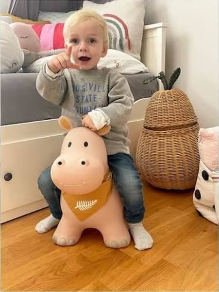 Kindsgut - Animal sauteur gonflable, hippo