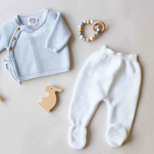 Trois Kilos Sept - Pantalon Tricot Blanc