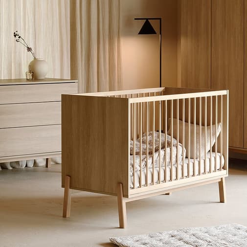 Quax - Lit Bébé Réglable Ashi Honey Ash - 120 x 60 cm
