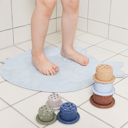 Oyoy Mini - Tapis De Bain En Sillicone Bleu