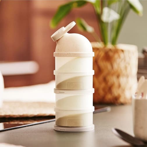 Babymoov - Lot de 4 boîtes doseuses Babydose Mineral Beige