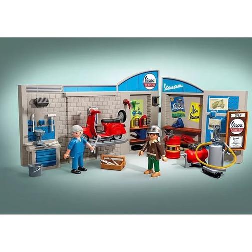 Playmobil - Vespa garage style rétro années 60