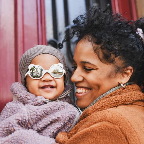 KI et LA - Lunettes de soleil Ourson X Elysée blanc (0-12 mois)
