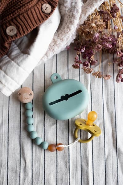 Hevea - Etui Pour Sucette En Caoutchouc 100% Naturel Sandy Nude Beige