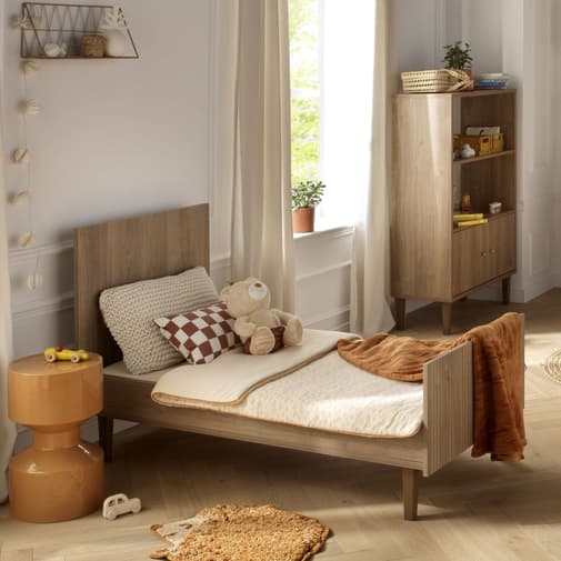 Sauthon - Lit évolutif Little Big Bed Mokka (70 x 140 cm)