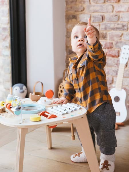 Vertbaudet - Table d'activités et d'éveil musical bois FSC® multicolore
