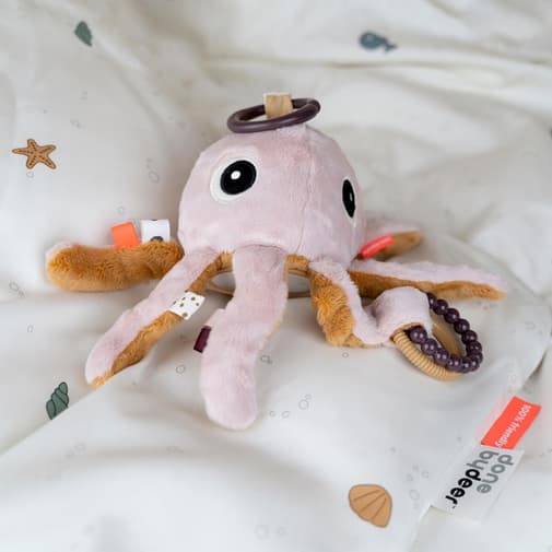 Done by deer - Peluche d'activités vibrante à suspendre Jelly Rose