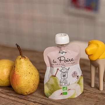 Popote - Gourde Repas Bio Poire - 120 g