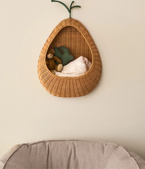 Ferm Living Kids - Ferm Living Kids - Panier mural Poire