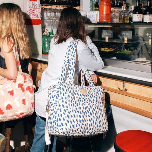 Nobodinoz - Sac à Langer Hyde Park - Leonie Blue