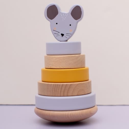 Trixie - Tour à empiler en bois - mrs. Mouse