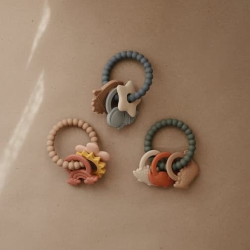 Mushie - Jouet de dentition ring nature