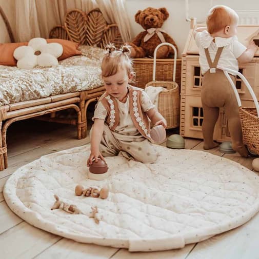 Play&Go - Tapis de jeu nomade 2 en 1 Organic Soft Moon
