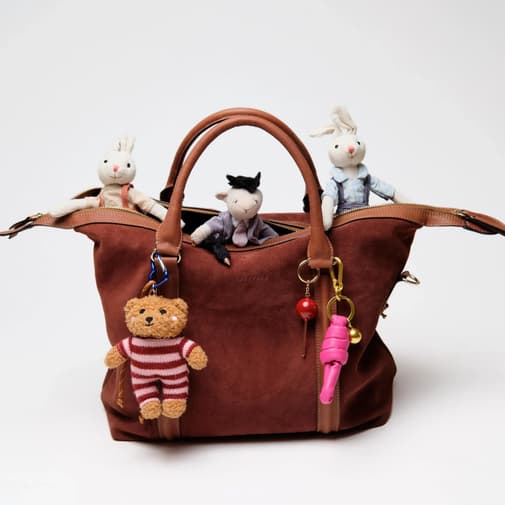 Josefina - JOSEFINA TOTE LARGE BROWN (Suede)