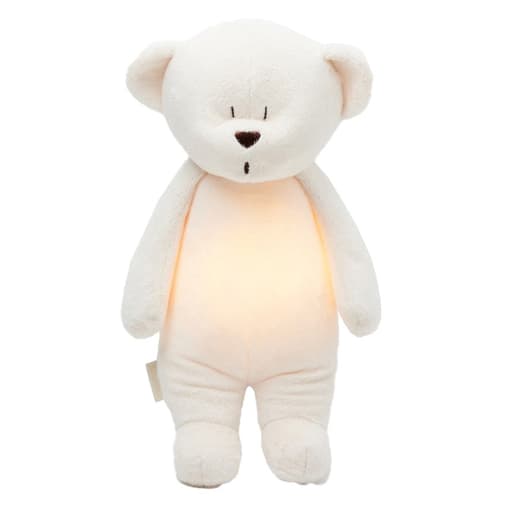 moonie - Peluche Veilleuse Musicale Ourson - Crème