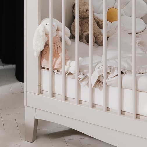 Nina Bien - Lit Bébé Evolutif Lille Beige Cachemire - 140 x 70 cm